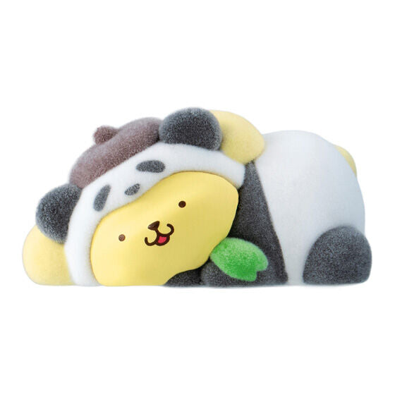 Sanrio Characters Pandakko gashapon - capsule and display presentation