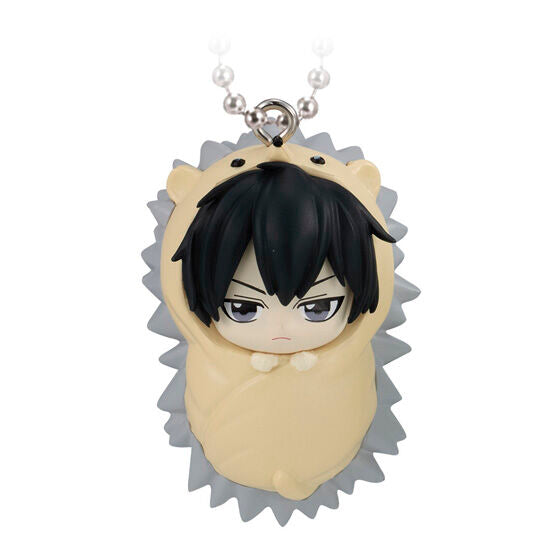 Katekyo Hitman Reborn! swaddle mascot charm gashapon - capsule and display presentation