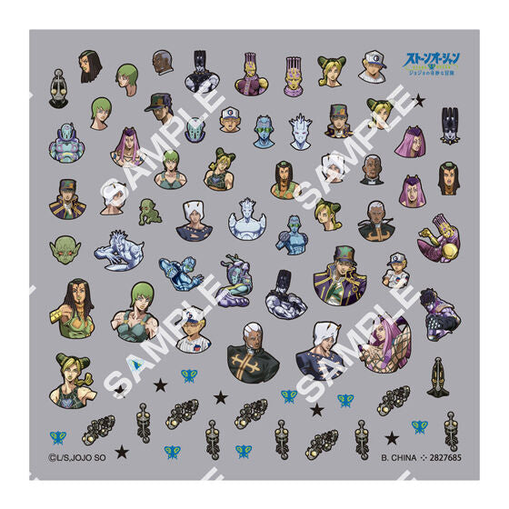 JoJo's Bizarre Adventure Nail Stickers gashapon, boxed capsule and display card