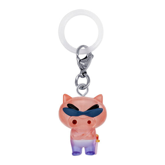 Crayon Shin-chan Buriburizaemon Mejirushi Accessory gashapon by Bandai, capsule packaging