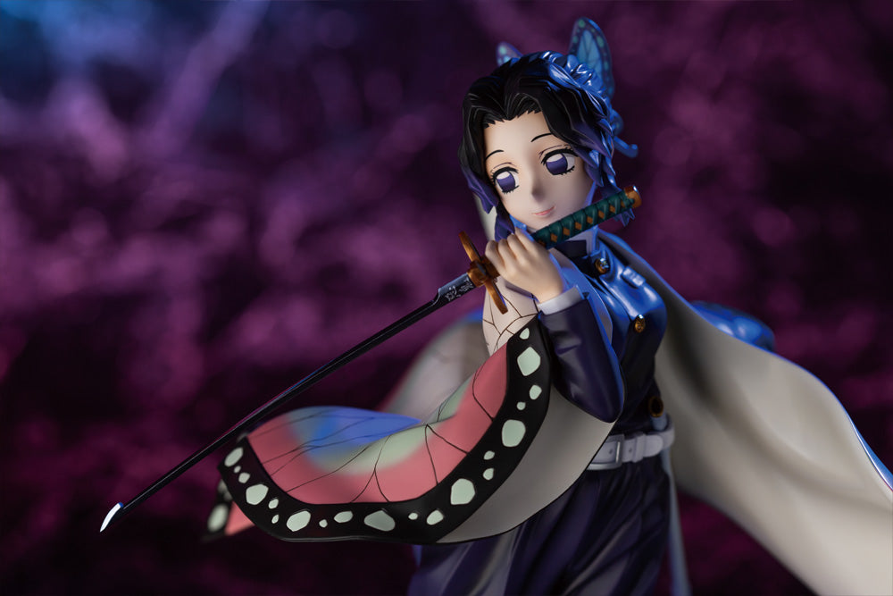 Shinobu Kocho Demon Slayer figure – alternate three-quarter angle