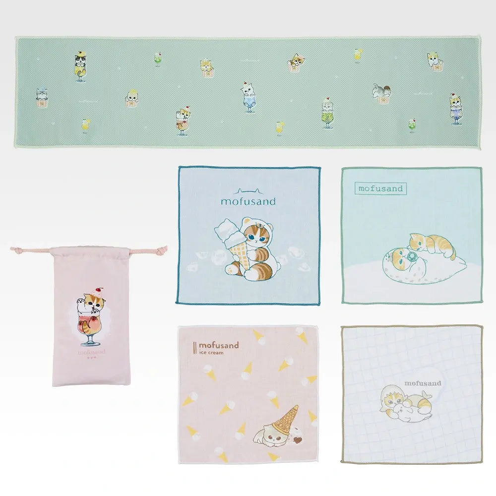 mofusand Cool Relaxing Time Ichiban Kuji - E Prize: Cool fabric collection