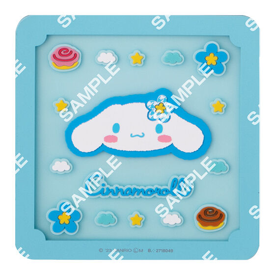 Sanrio Characters Clear Rubber Coaster capsule toy, one design in the set