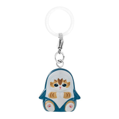 mofusand Mejirushi Accessory 2 gashapon, close-up detail of one clear mascot design