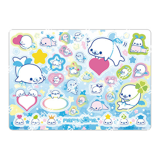 San-X All Stars Jumbo Sealdass 2 gashapon, sticker sheet detail shot