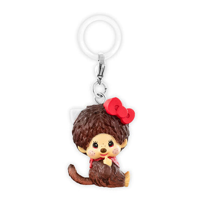 Monchhichi x Hello Kitty marker charm - front view