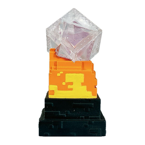 Minecraft Figure Assortment gashapon, figures posed together in battle scene