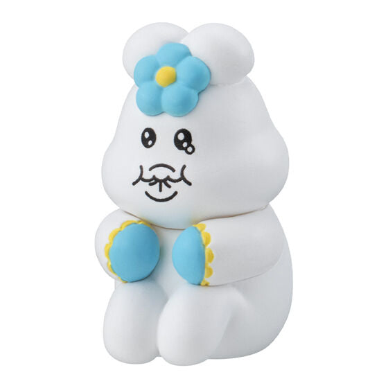 Opanchu Usagi Machibouke gashapon figure, seated waiting pose