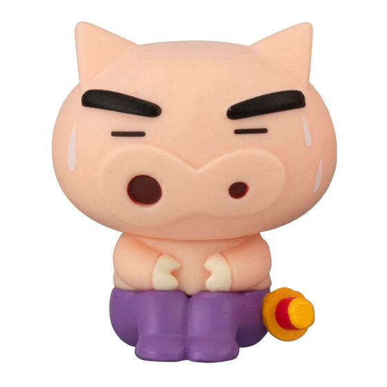 Crayon Shin-chan Machibouke 7 gashapon, boxed capsule and display card