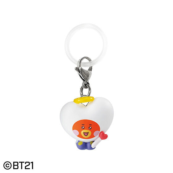 BT21 Mejirushi Accessory Angel Ver. by Bandai, capsule packaging for the gashapon series
