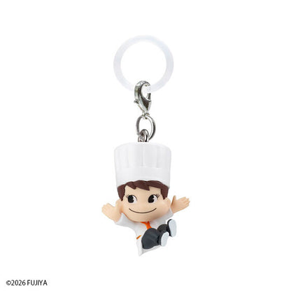 Peko-chan Sweets Mejirushi Accessory 2026 gashapon, boxed capsule and display card