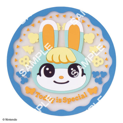Animal Crossing Clear Rubber Coaster gashapon, further view of designs in the assortment