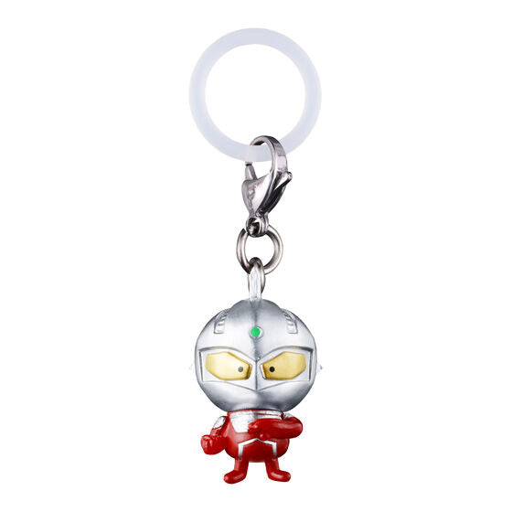 Ultraman MINI ULTRA ART Mejirushi Accessory by Bandai, rear view of one design in the series