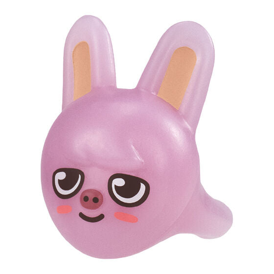 SKZOO Pukutto Birthday Clear Ring capsule toy by Bandai, alternate angle of the full assortment