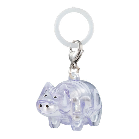 Colorful Beads Beko Mejirushi Accessory gashapon by Bandai, rear view of one accessory