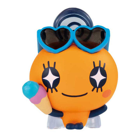 Tamagotchi Vacation gashapon - capsule and display presentation