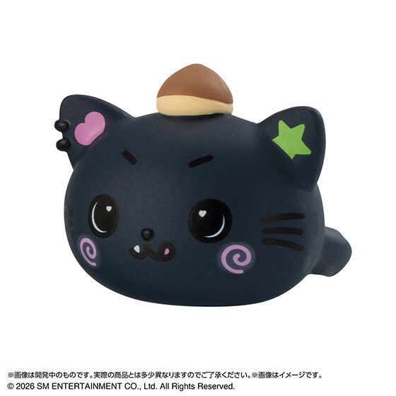 NCT WISH Pukutto Ring mascot ring, close-up detail of one design in the set