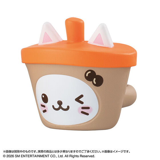 NCT WISH Pukutto Ring gashapon by Bandai, rear view of a single ring