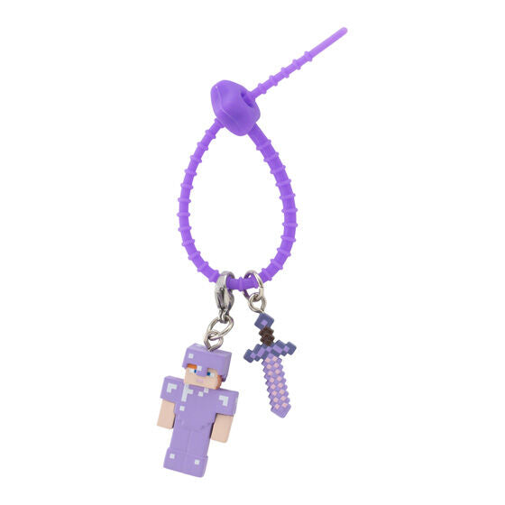 Minecraft multi charm - adjustable silicone band detail