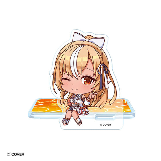hololive Suwarasetai Acrylic Stand Colorize 3 gashapon, one sitting-pose stand