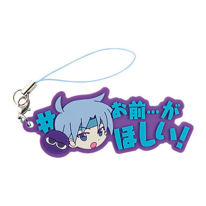 Puyo Puyo Hashtag Tsukeru gashapon, rubber charm close-up detail