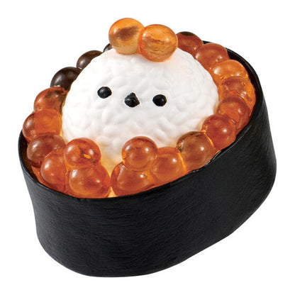 Narikiri Shimaenaga Sushi gashapon, figure close-up detail