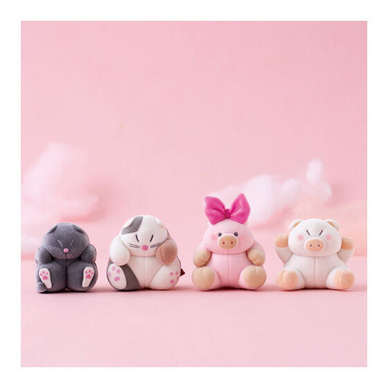capsule flockies flocked mini figure - front view
