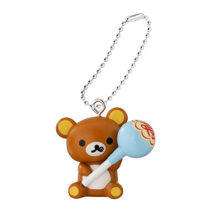Rilakkuma x Chupa Chups mascot swing - front view
