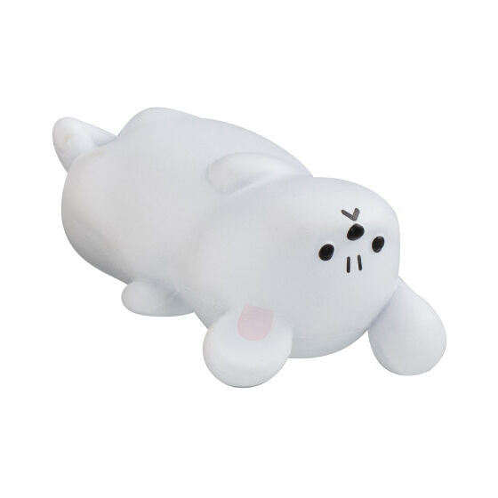 Angry Doggo figure - front view of grumpy pose