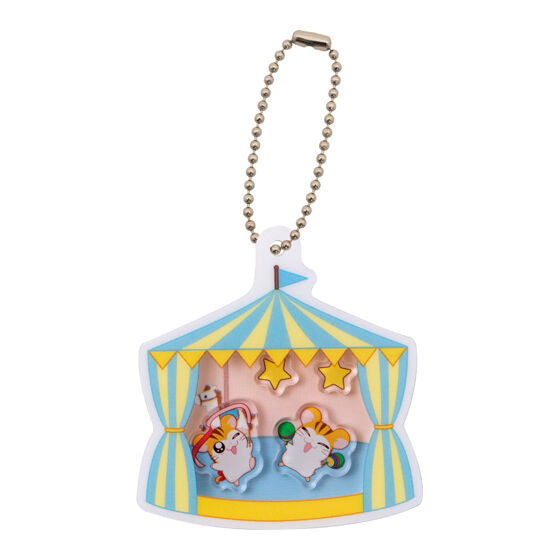 Hamtaro Shaka Shaka Acrylic Charm gashapon, shake mechanism close-up