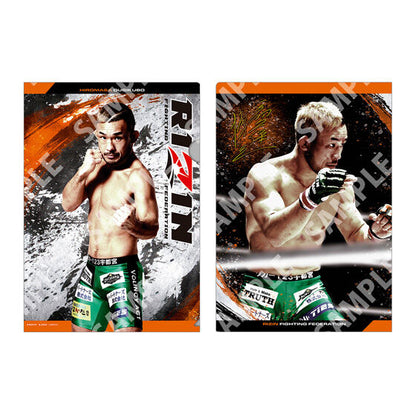 RIZIN Clear File Collection gashapon, design view