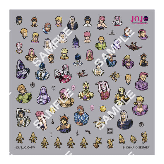 JoJo's Bizarre Adventure Nail Stickers gashapon, nail art applied example