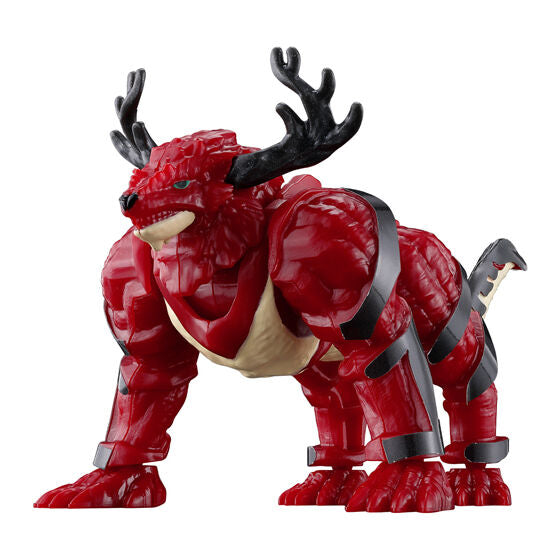 Kakusei Hunter Omega Horn capsule toy, rear view of one design in the series