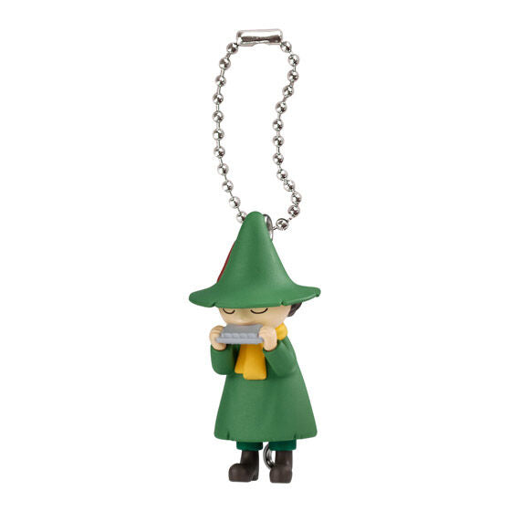 Moomin Tsumande Tsunagete Mascot 2 capsule toy, rear view of the mascot lineup