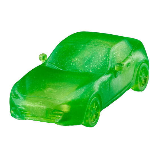 Car Keshi GP MAZDA Selection 01, overhead view of a MAZDA capsule toy car figure