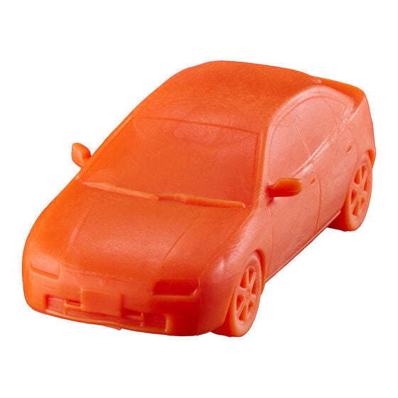Car Keshi GP MAZDA Selection 01 by Bandai, top-down view of one capsule toy design
