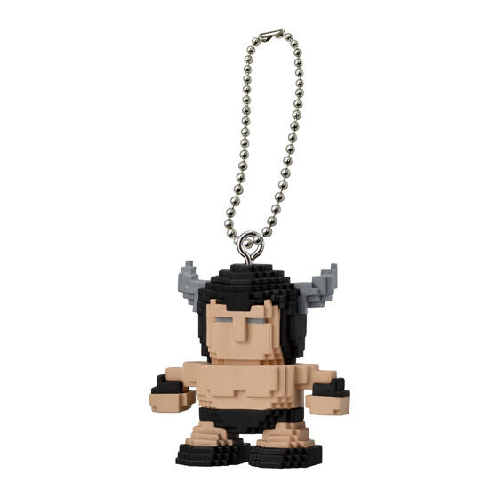 Kinnikuman Dot Figure Charm 2 figure charm by Bandai, rear view