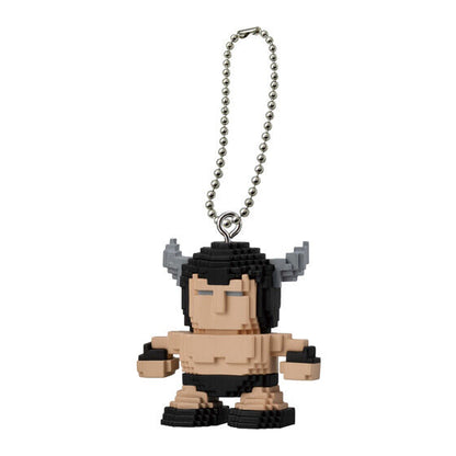 Kinnikuman Dot Figure Charm 2 figure charm by Bandai, rear view
