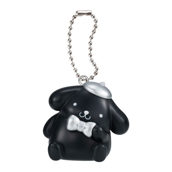 Sanrio Characters Monotone Mascot gashapon, rear view of the monotone mascot designs