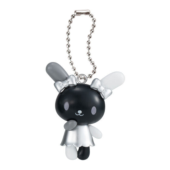 Sanrio Characters Monotone Mascot gashapon by Bandai, capsule and package presentation