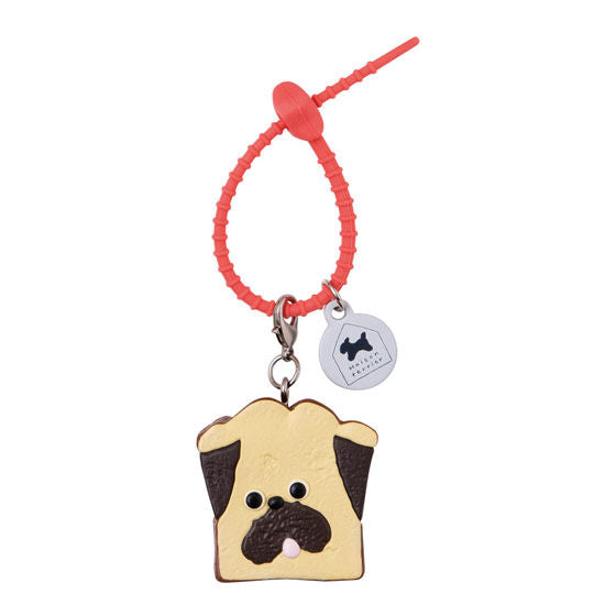 Maison terrier Colorful Multi Charm mascot shown with the silicone band removed