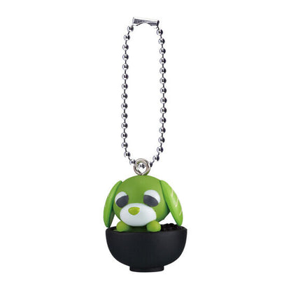 Ochaken Wagashi Mascot capsule toy by Bandai, alternate angle of the assortment