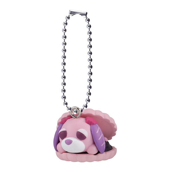 Ochaken Wagashi Mascot charm, rear view of one mascot with its ball chain