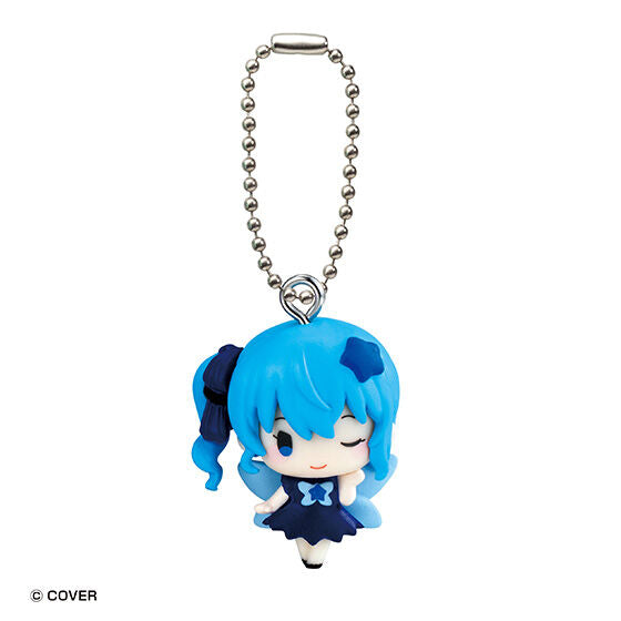 hololive Gashapon Palette Fairy Swing 2 capsule toy, rear view of the swing mascots
