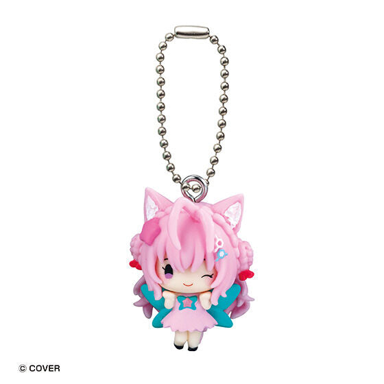 hololive Gashapon Palette Fairy Swing 2 capsule toy lineup display by Bandai, 5 types