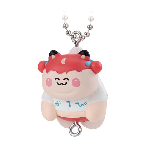 Akami Karubi Tsumande Tsunagete Mascot capsule toy, side view of a single mascot