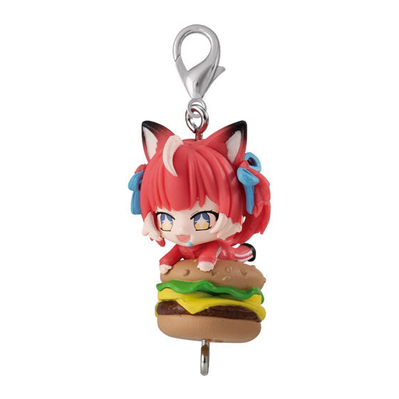 Akami Karubi Tsumande Tsunagete Mascot capsule toy by Bandai, overhead view of the assortment