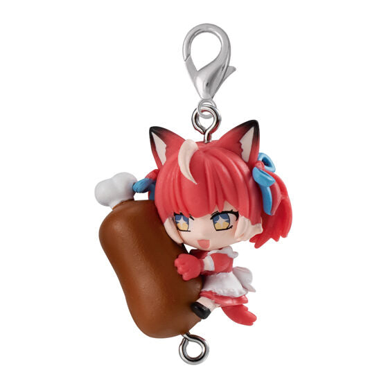 Akami Karubi Tsumande Tsunagete Mascot gashapon by Bandai, capsule and package presentation