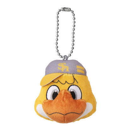 Pro Baseball Mascot Face Plush gashapon, alternate angle of the Pacific League mascot lineup