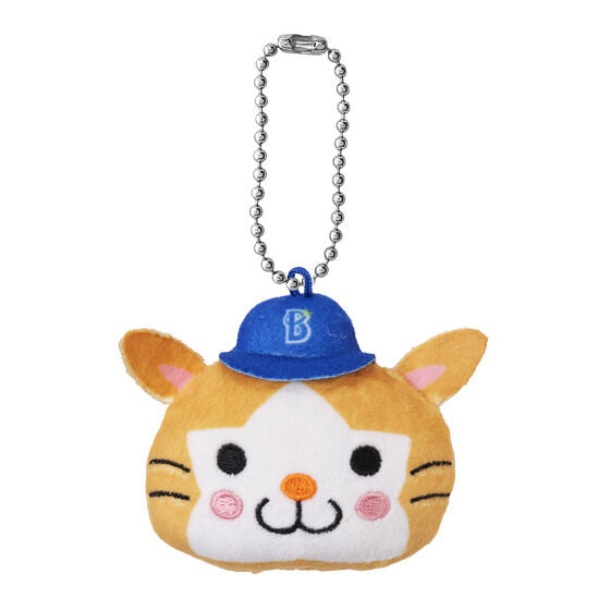 NPB Central League mascot face plush by Bandai, rear view of one design in the series